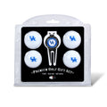 Team Golf NCAA Kentucky Wildcats 4 Golf Ball And Divot Tool Set Regulation Size Golf Balls (4 Count) & Divot Tool with Removable