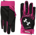 Under Armour Boys Clean Up T Ball Gloves, (002) Black/Tropic Pink/White, One Size Fits Most