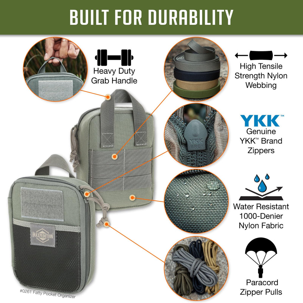 Maxpedition Medium Fatty 2012 Pocket Organizer (Foliage Green)