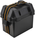 Attwood 9082-1 U1 Small Series 16 Vented Marine Boat Battery Box With Mounting Kit And Strap, Black, One Size