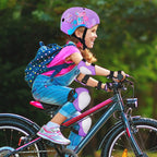 Toddler Bike Helmet Kids Helmet Knee Pads and Elbow Pads Set Adjustable Protective Gear Set with DIY Stickers for Girls Age 3-5-