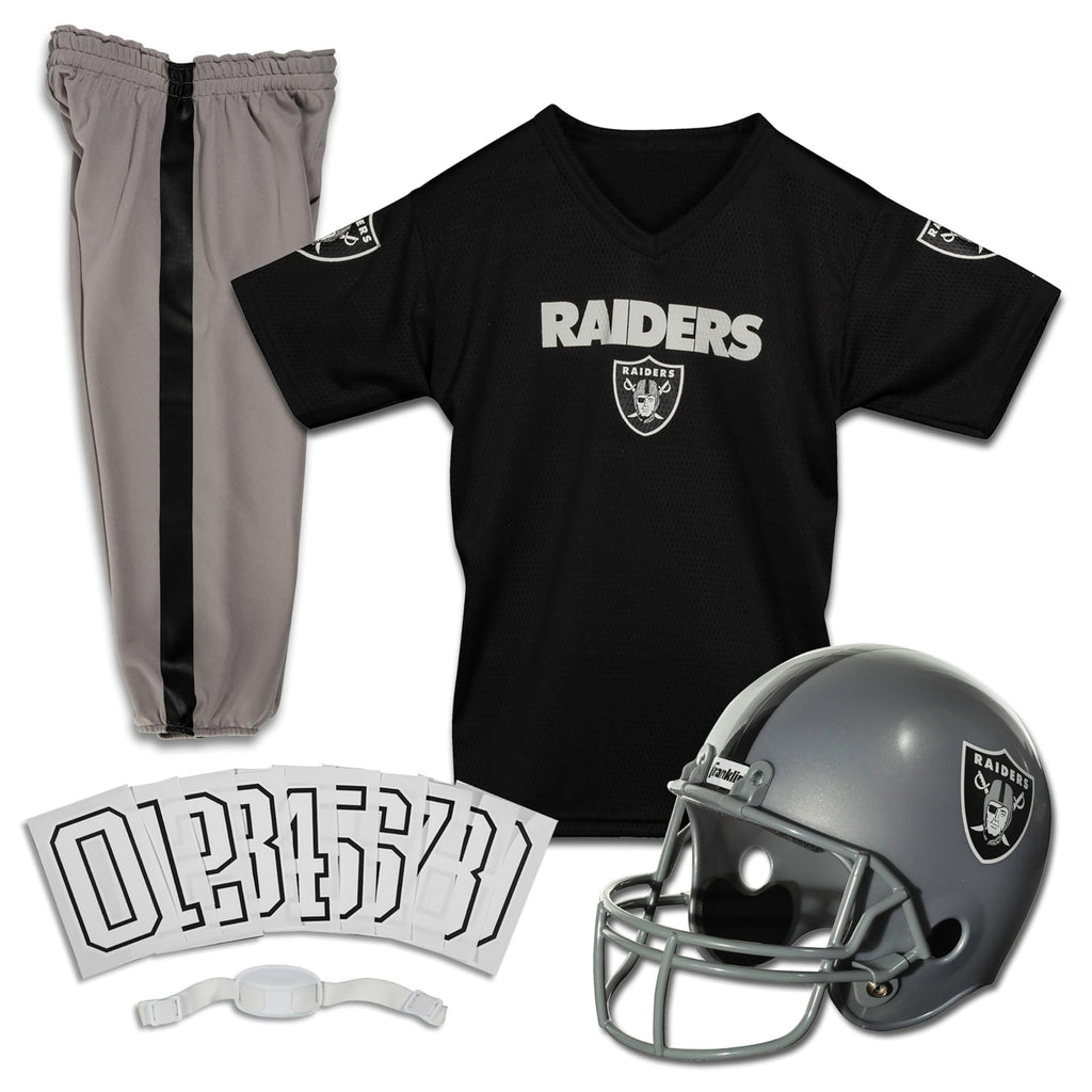 Franklin Sports Las Vegas Raiders Kids Nfl Uniform Set - Youth Nfl Team Jersey, Helmet, Pants + Apparel Costume - Official Gear
