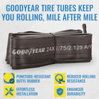 Goodyear Bicycle Tube, 24 X 1.75/2.125