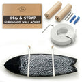 Ho Stevie! Surfboard Wall Mounts - Wood Pegs + Leather Straps - Hang Any Surf Board - Easy Installation
