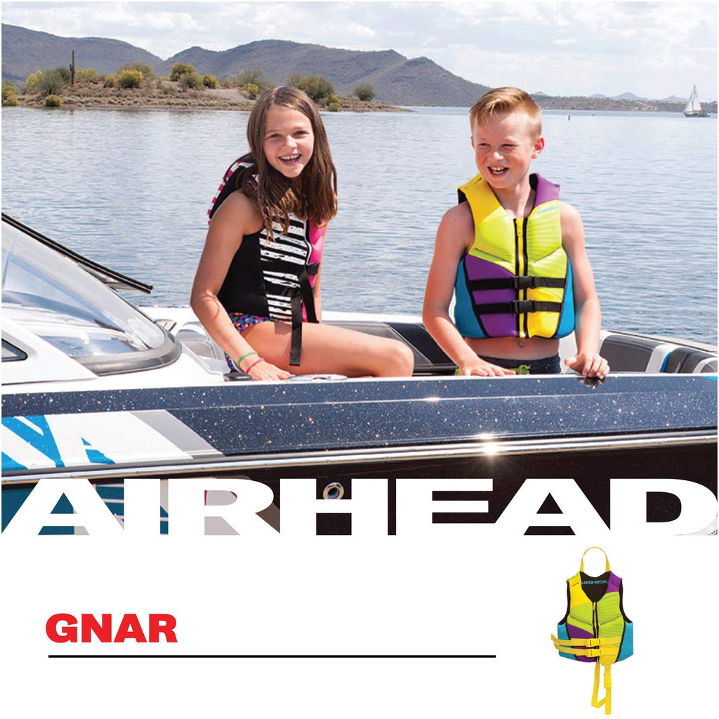 Airhead Gnar Child And Infant Kwik-Dry Neolite Flex Life Jacket, Us Coast Guard Approved, Multicolour