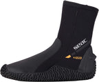 Seac Basic Hd 5Mm Neoprene Scuba Boots With Side Zipper, X-Small, Black, Xs: 4? - 5? (67901/Xs)