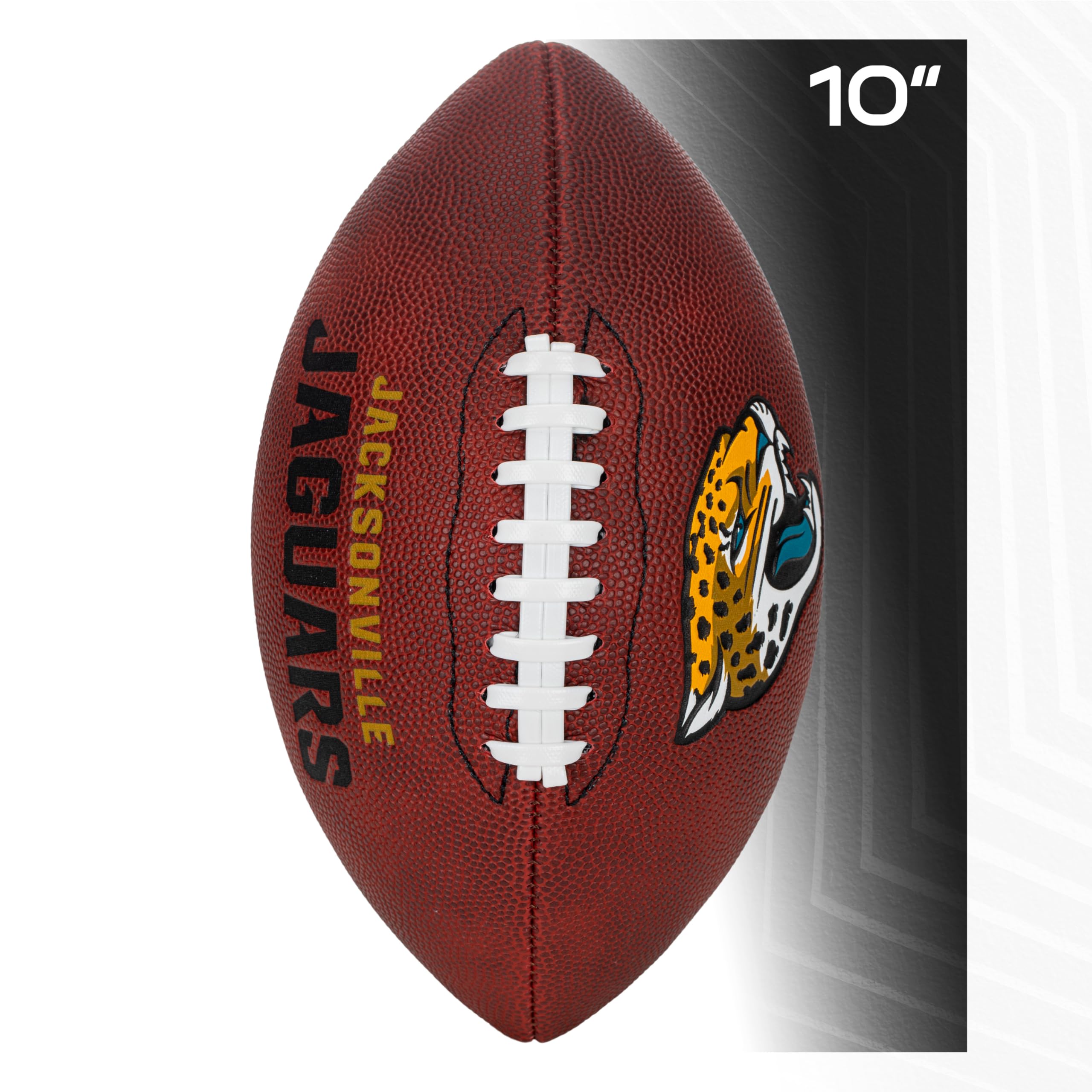 Franklin Sports Nfl Jacksonville Jaguars Football - Youth Junior Size Football For Kids - Official Nfl Team Logo + Colors Youth