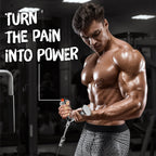 Yes4All Lat Cable Attachment, Tricep Press Down Bar With Diamond Knurl Handle, Support Up To 880 Lbs (Chrome - V Shaped Bar)