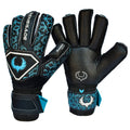 Renegade Gk Triton Specter Goalie Gloves With Pro-Tek Fingersaves  3.5+3Mm Super Grip & 4Mm Duratek  Black & Blue Soccer Goalkee
