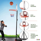Play22 Kids Adjustable Basketball Hoop Height 5-7 Ft - Portable Basketball Hoop For Kids Teenagers Youth And Adults With Stand &