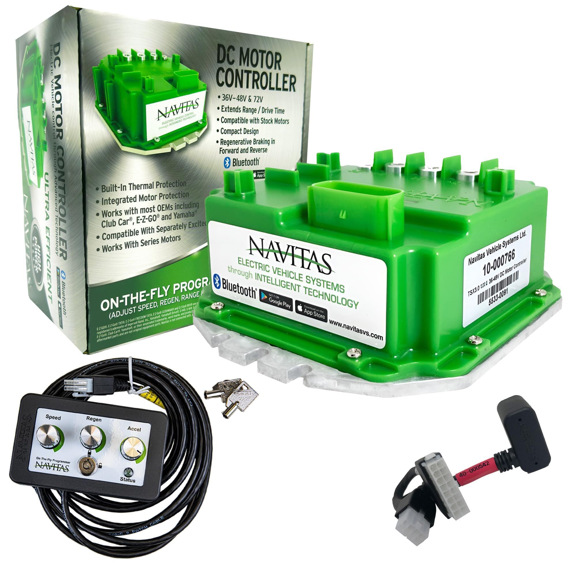 Navitas 600 Amp TSX3.0 DC Controller Compatible with Club Car Precedent, Onward, Tempo & DS Models with Curtis 1510/1515 | 48V U