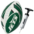 Franklin Sports Nfl New York Jets Football - Youth Football - Mini 8.5'' Rubber Ball - Perfect For Kids - Team Logos And Colors