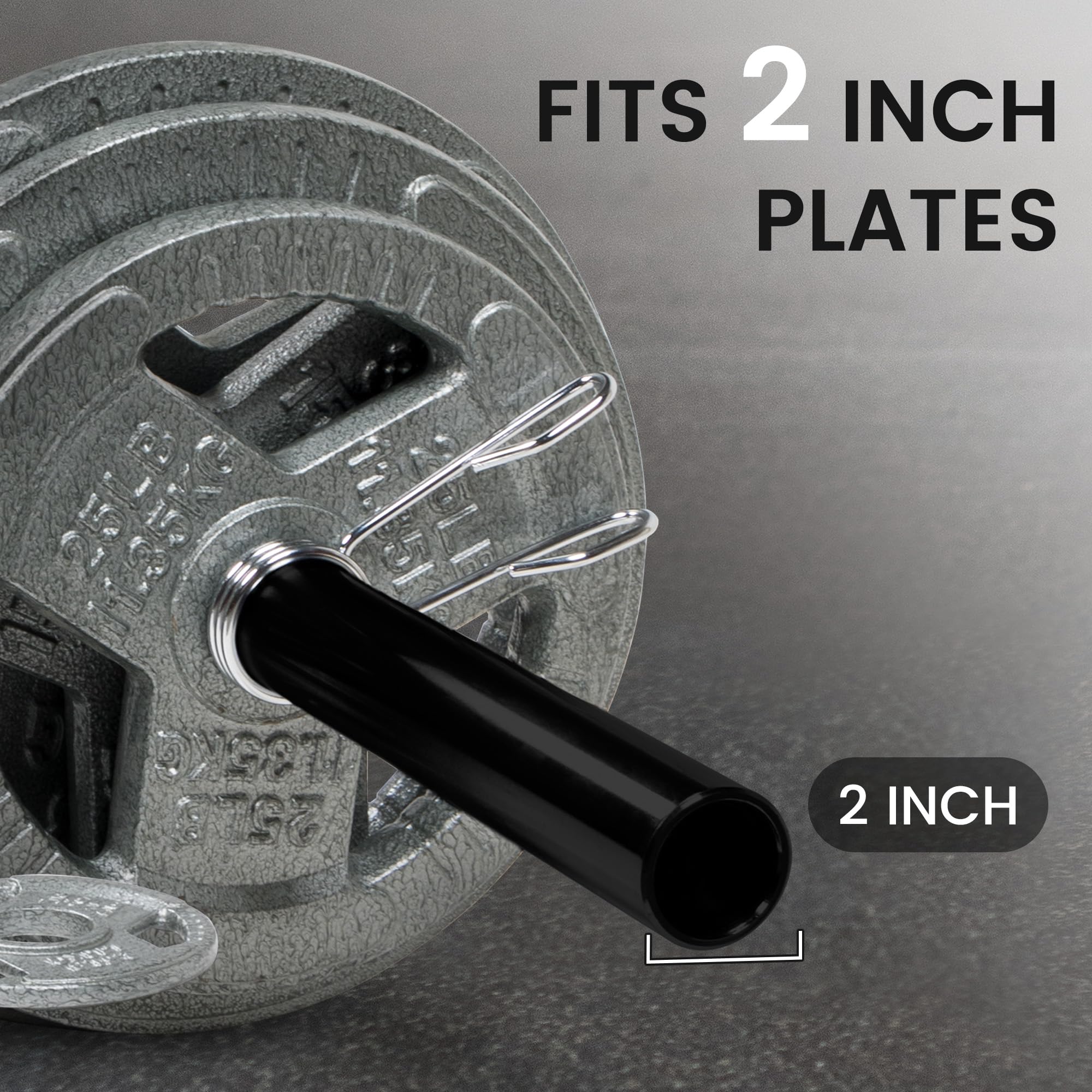 Fitvids Olympic Bar For Weightlifting And Power Lifting Barbell, 700-Pound Capacity, (6 Feet, Black