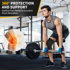 Cambivo 2 Pack Knee Brace, Knee Compression Sleeve For Men And Women, Knee Support For Running, Workout, Gym, Hiking, Sports (Bl