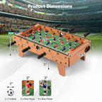 Giantex 27'' Foosball Table, Easily Assemble Wooden Soccer Game Table Top W/Footballs, Indoor Table Soccer Set For Arcades, Game