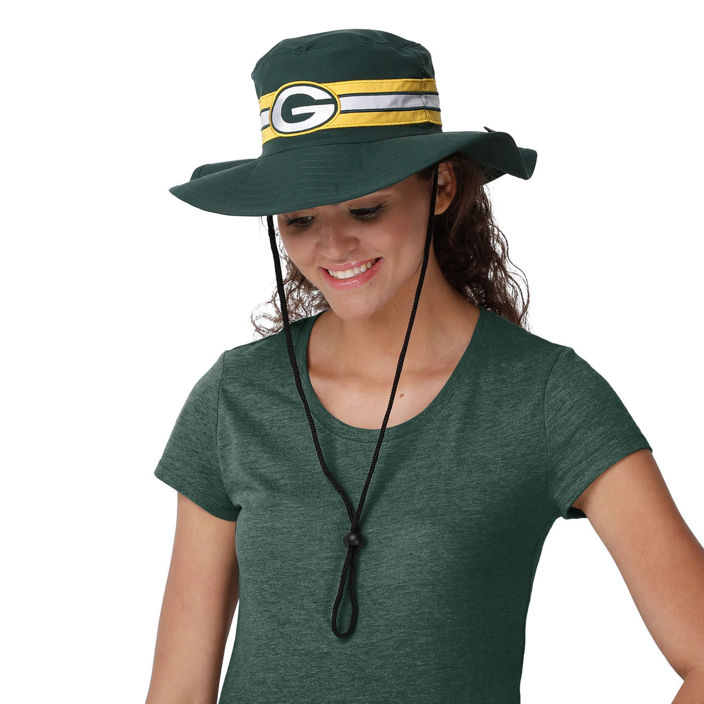Foco Green Bay Packers Nfl Team Stripe Boonie Hat