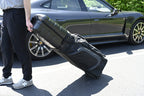 Bag Boy T-10 Hard Shell Top Golf Travel Cover For Airlines, Foam Padding, Lockable Full Wrap-Around Zipper, In-Line Skate Wheels