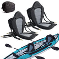 2 Pack Of Kayak Seat Deluxe Padded Canoe Backrest Seat Sit On Top Cushioned Back Support Sup Paddle Board Seats With Detachable 