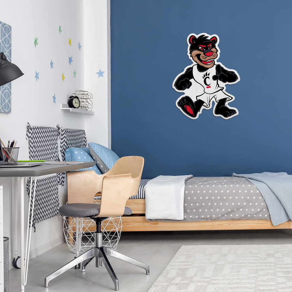 Rico Industries Ncaa Cincinnati Bearcats Mascot Shape Cut Pennant - Home And Living Room D  Cor - Soft Felt Ez To Hang