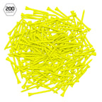 Izzo Golf Wood Golf Tees, 1.75 Inch, Neon Yellow (Pack Of 200)