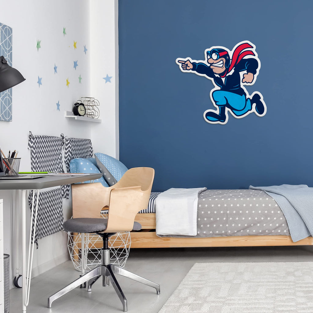 Rico Industries Ncaa Dayton Flyers Mascot Shape Cut Pennant - Home And Living Room D  Cor - Soft Felt Ez To Hang, 18X0.10X18