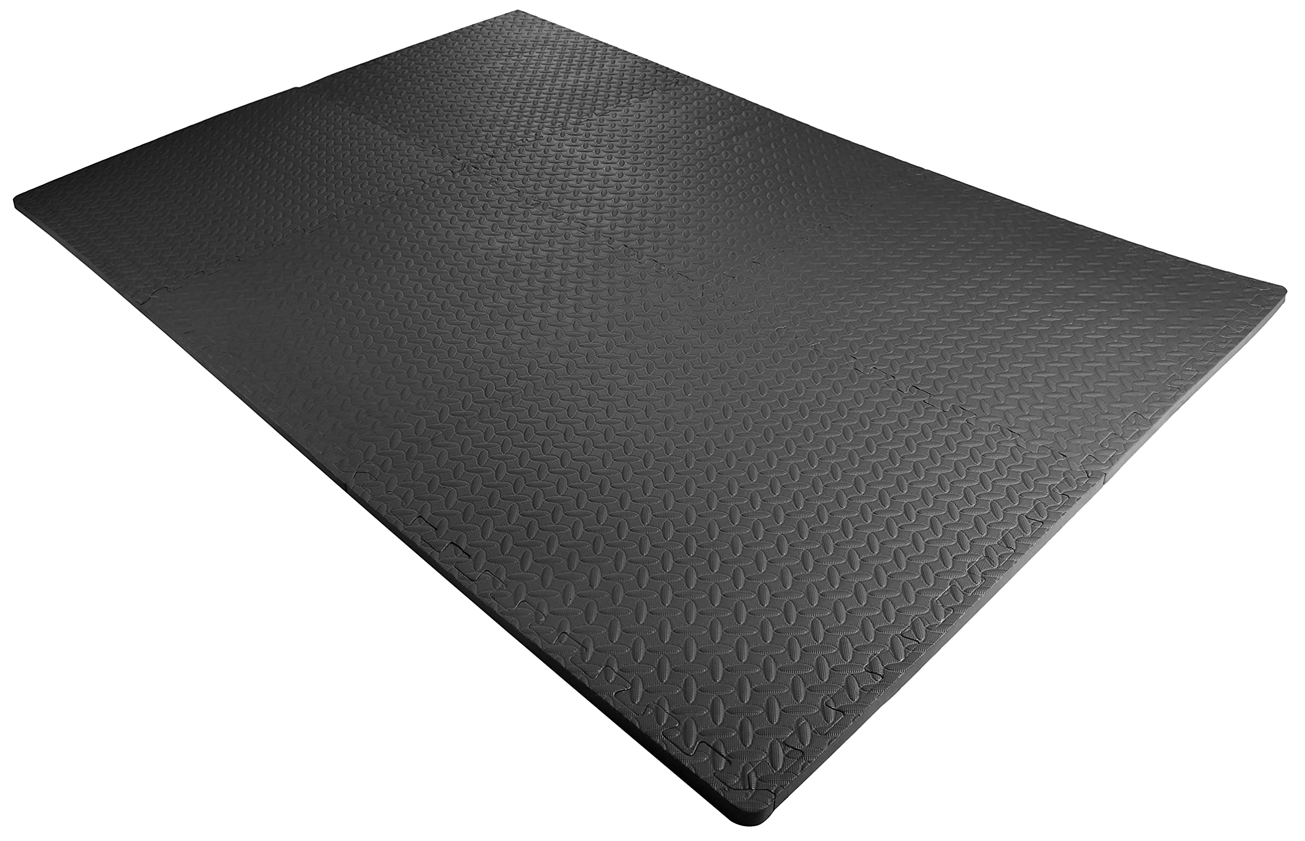 Fitvids Puzzle Exercise Mat With Eva Foam Interlocking Tiles For Mma, Exercise, Gymnastics And Home Gym Protective Flooring, 3/4