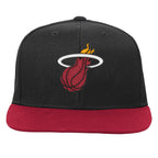 Outerstuff Nba Kids Youth 8-20 Official 2-Tone Snapback Hat Cap (Us, Alpha, One Size, Miami Heat)