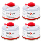 Gasone Camping Fuel Blend Isobutane Fuel Canister 100G (4 Pack)
