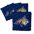 YouTheFan Officially-Licensed NCAA Montana State Bobcats Set of 4 Cornhole Bags - All Weather Regulation 6    x 6    Size - 16oz