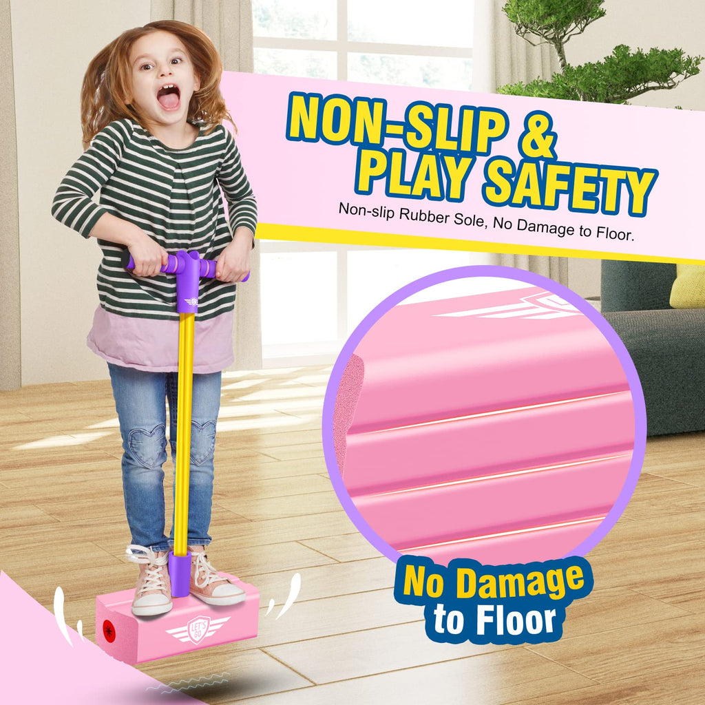 Gifts For 3-12 Year Old Boys Girls, Foam Pogo Jumper For Kids Outdoor Toys For Kids Ages 4-8 Pogo Stick Girls Toys Cool Toys For