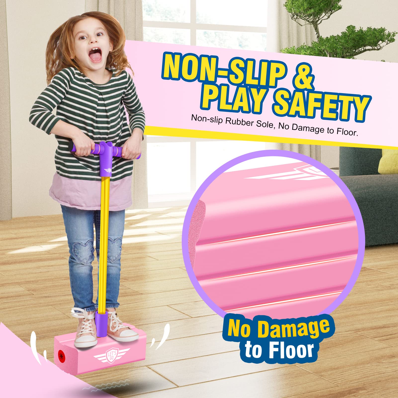 Gifts For 3-12 Year Old Boys Girls, Foam Pogo Jumper For Kids Outdoor Toys For Kids Ages 4-8 Pogo Stick Girls Toys Cool Toys For
