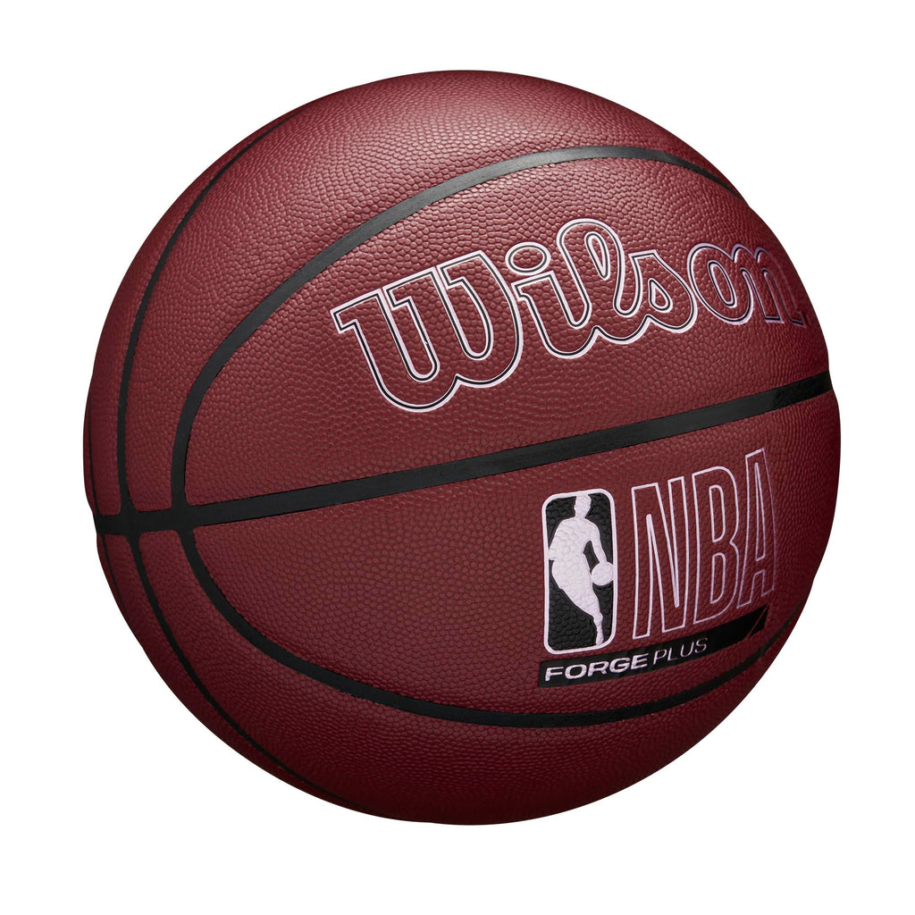Wilson Nba Forge Plus Indoor/Outdoor Basketball - Maroon, Size 7-29.5''