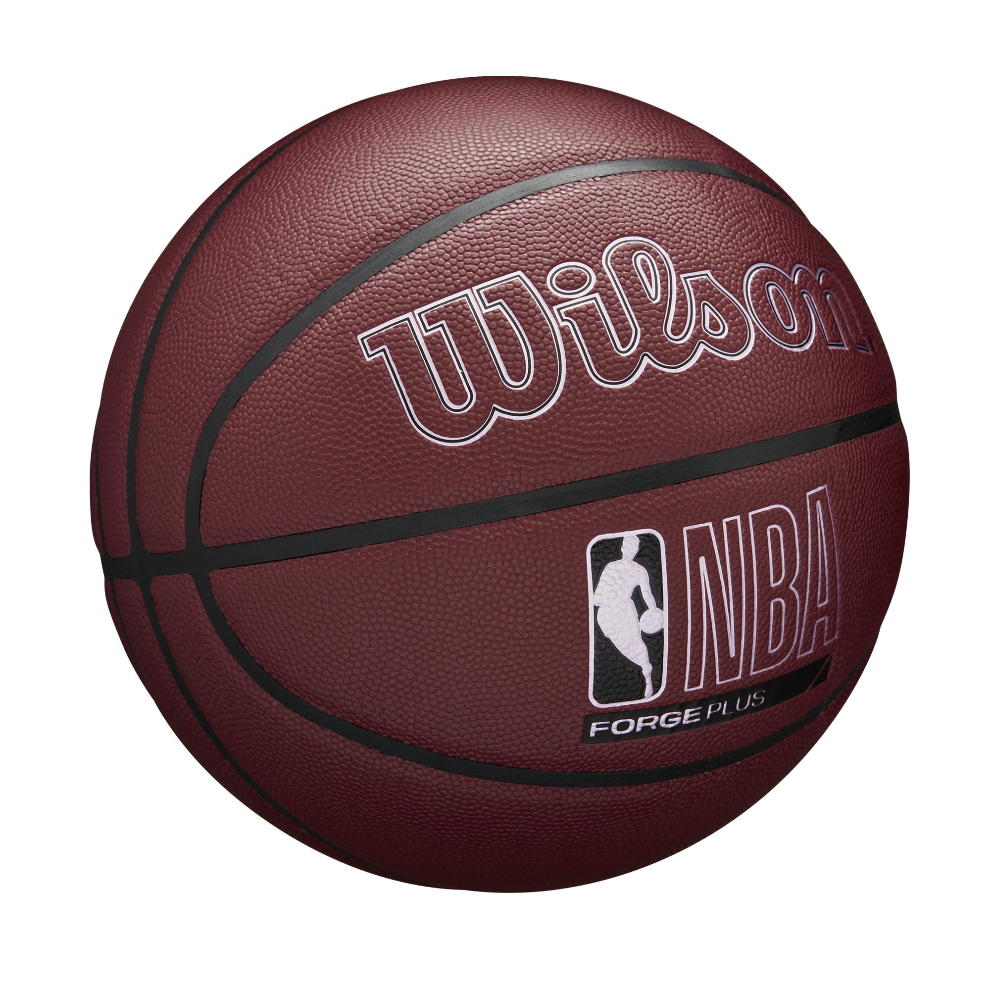 Wilson Nba Forge Plus Indoor/Outdoor Basketball - Maroon, Size 7-29.5''