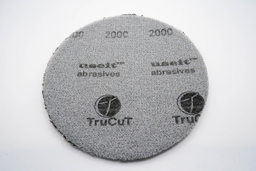 Trucut Sanding Pad  2000 Grit  5'' Diameter  Sanding Pads Made For Bowling Balls  Bowling Ball Resurfacing Pads  Surface Managem