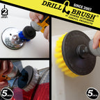 Cleaning Supplies - Bathroom Accessories - Drill Brush - Grout Cleaner - Sink - Bathtub - Bath Mat - Shower Cleaner - Glass Clea