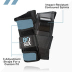 80Six Pad Set With Wristguards, Elbow Pads, And Knee Pads For Kids, Stone Blue, Junior - Ages 5+