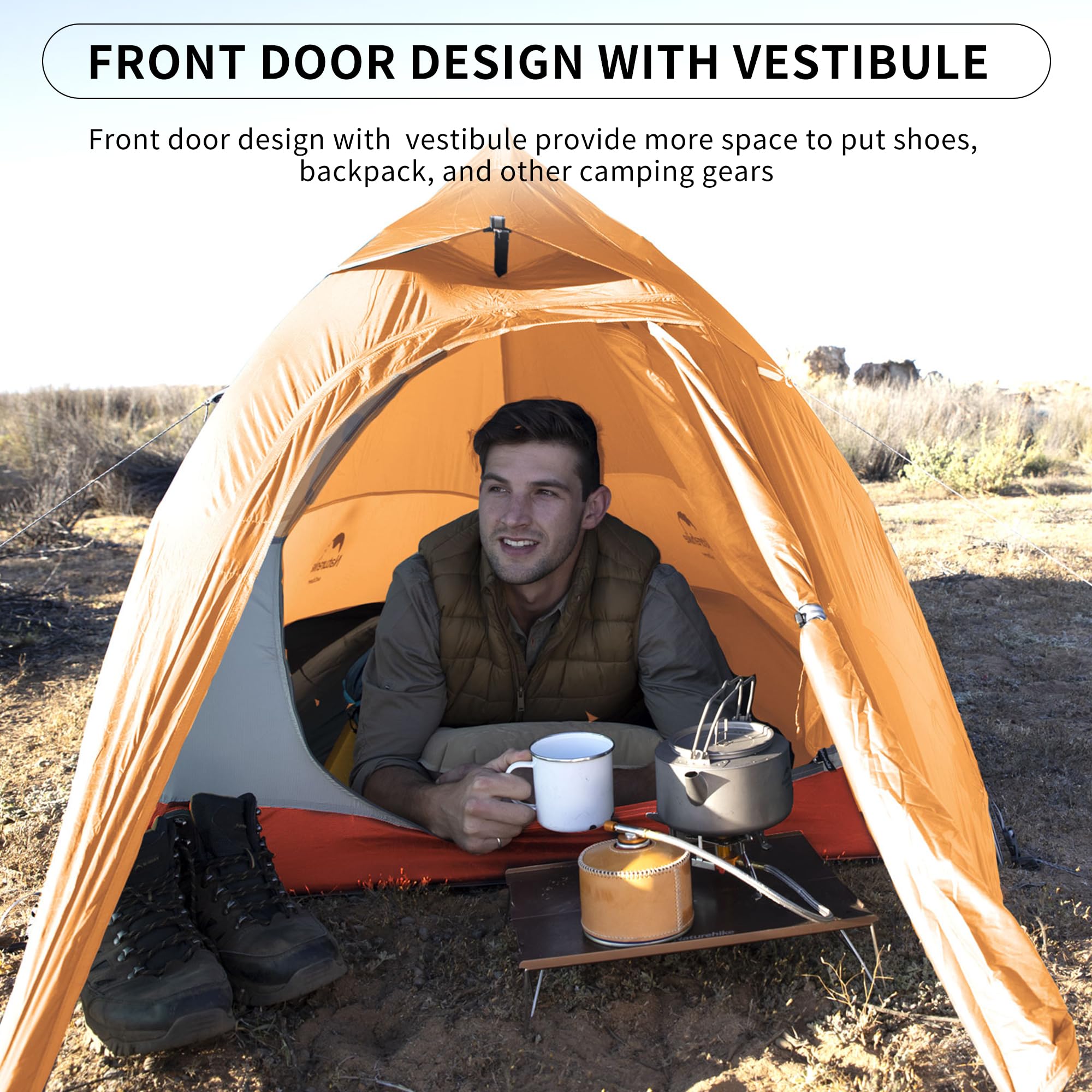 Naturehike Cloud Up 1 Person Tent Lightweight Backpacking Tent With Footprint - 3 Season Camping Hiking Waterproof Backpack 1 Ma