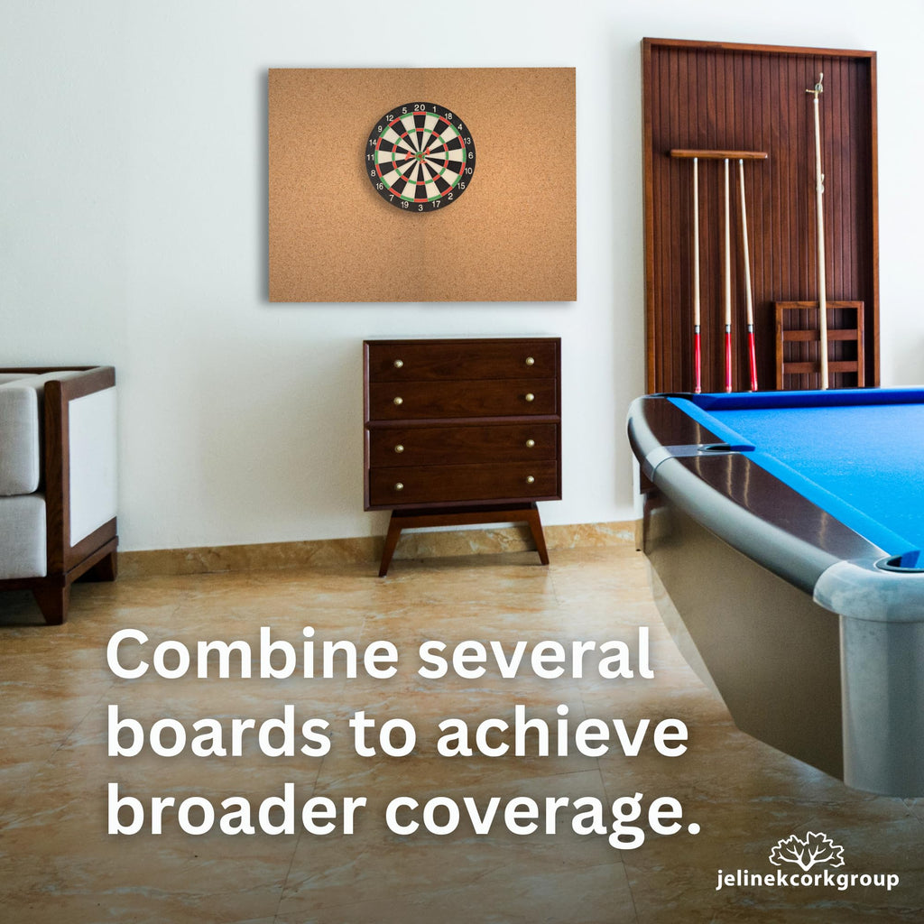 Jelinek Cork Dart Board Backer Wall Cover 36 X 24 X 1 Inches