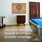 Jelinek Cork Dart Board Backer Wall Cover 36 X 24 X 1 Inches
