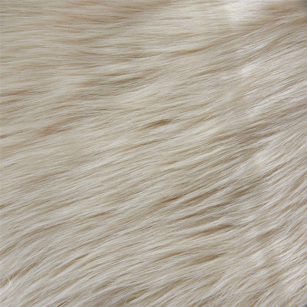 Easyjoy Ultra Soft Fluffy Shaggy Area Rug Faux Fur Rug Chair Cover Seat Pad Fuzzy Area Rug For Bedroom Floor Sofa Living Room (2
