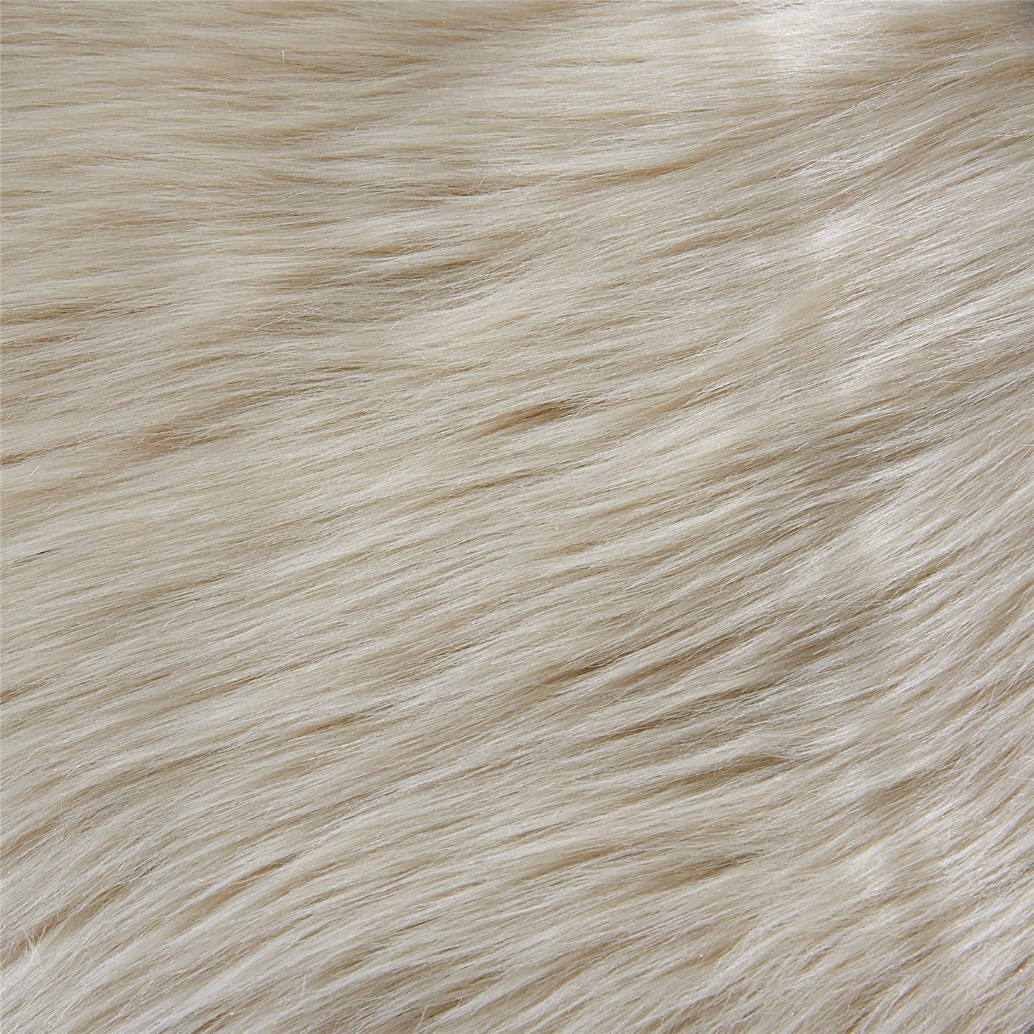 Easyjoy Ultra Soft Fluffy Shaggy Area Rug Faux Fur Rug Chair Cover Seat Pad Fuzzy Area Rug For Bedroom Floor Sofa Living Room (2
