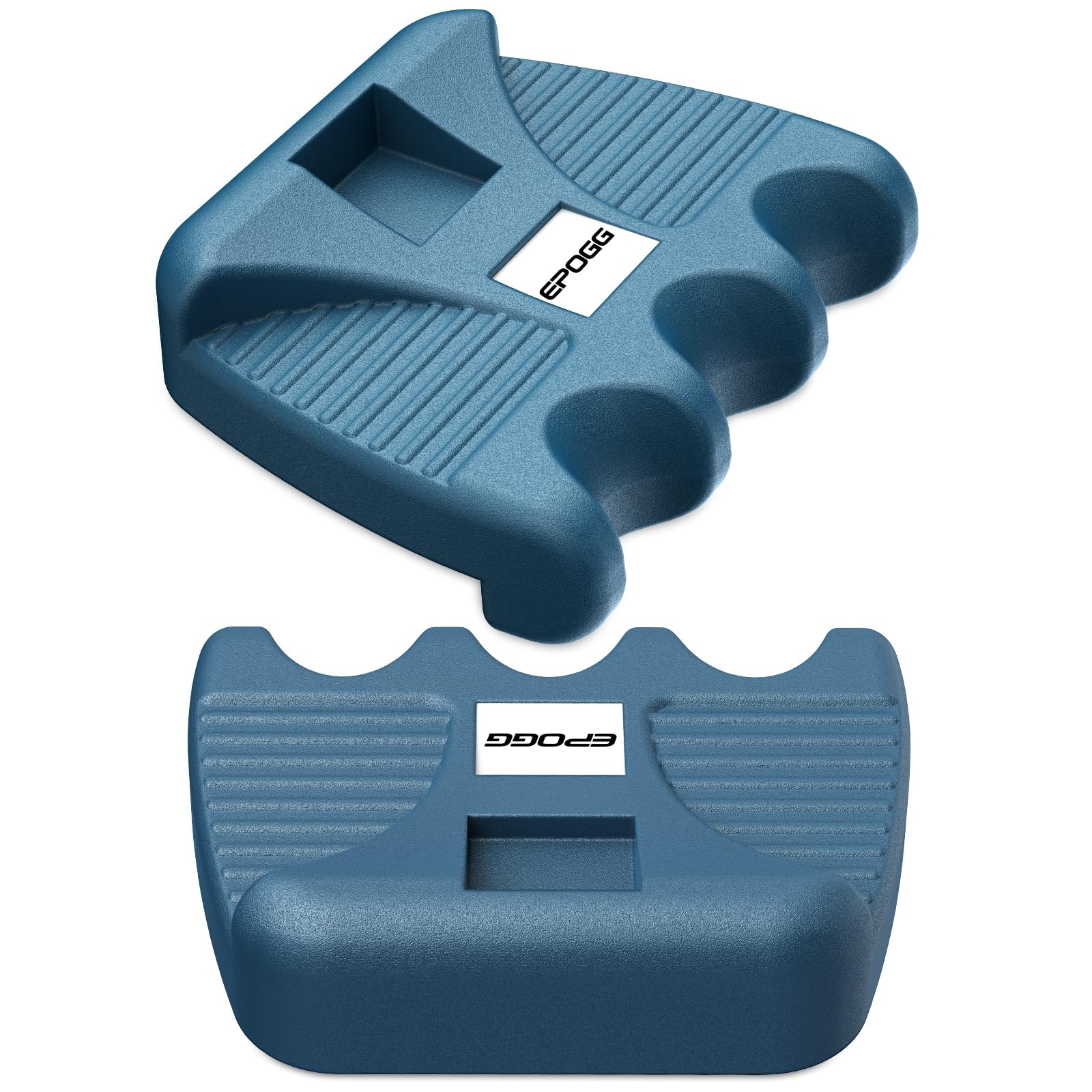 Epogg Pool Cue Holder For Table, Cue Stick Holder Pool Cue Holder Portable Weighted Billiard Cue Rack With Chalk Holder Blue (3