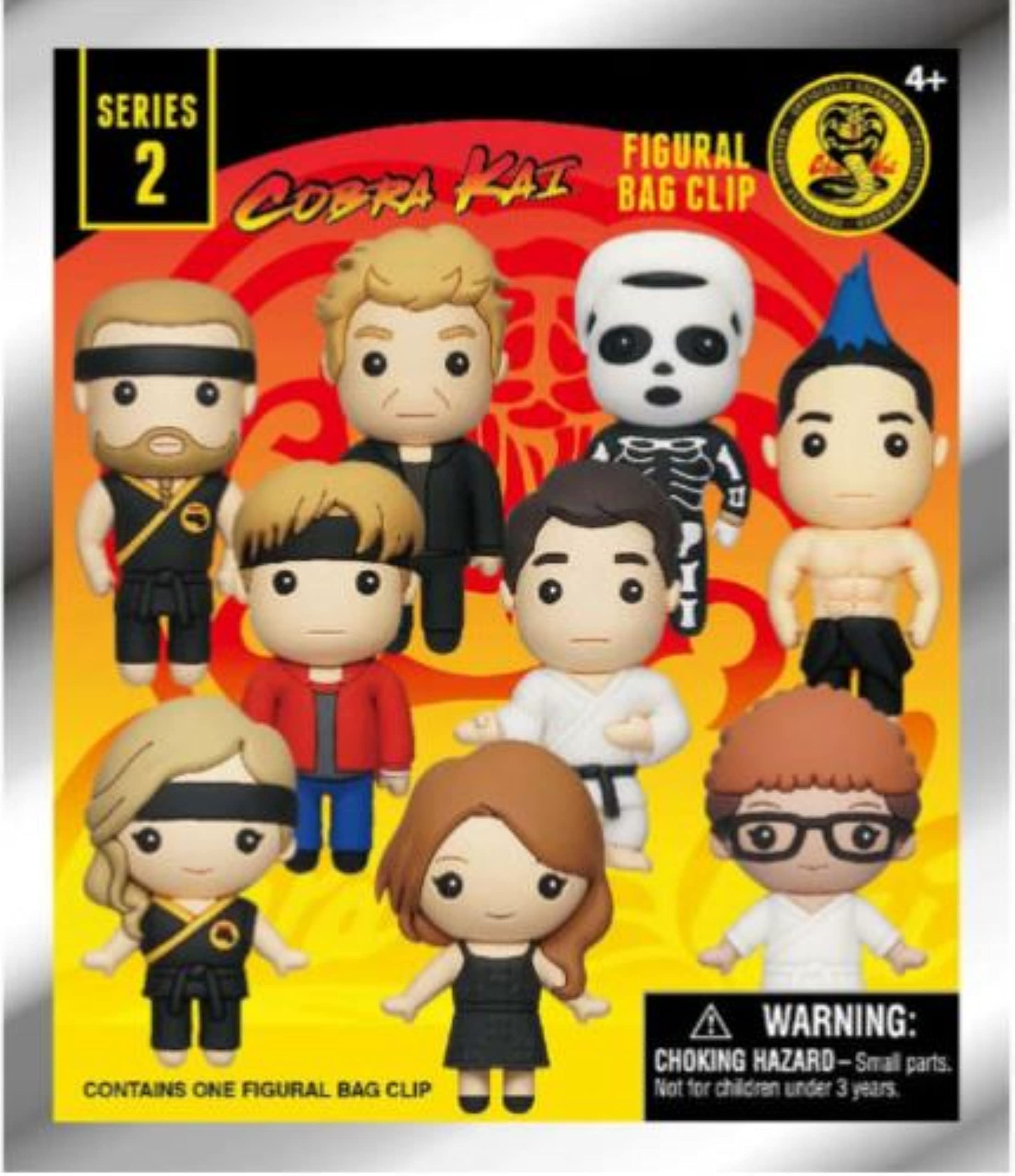 Cobra Kai Series 2  3D Figural Foam Bag Clip in Blind Bag  Strike First, Strike Hard, No Mercy