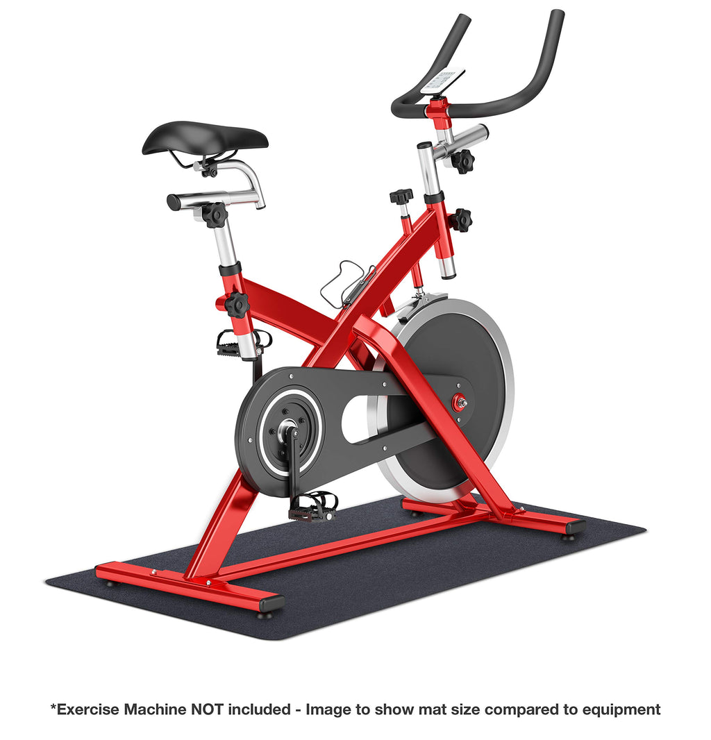 Motiontex Exercise Equipment Mat For Under Stationary Bike, Spin Bike, Fitness Equipment, Home Gym Floor Protection, 24'' X 60''
