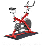 Motiontex Exercise Equipment Mat For Under Stationary Bike, Spin Bike, Fitness Equipment, Home Gym Floor Protection, 24'' X 60''