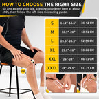 Cambivo 2 Pack Knee Brace, Knee Compression Sleeve For Men And Women, Knee Support For Running, Workout, Gym, Hiking, Sports (Bl