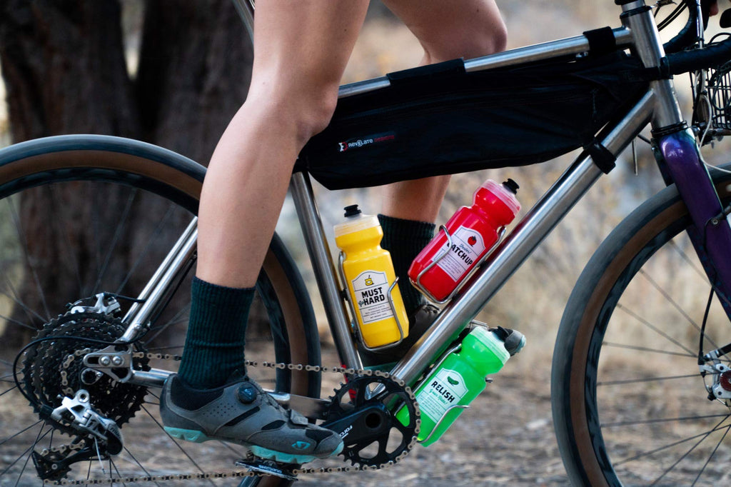 Spurcycle - ''Must [Go] Hard Water Bottle22 Ounces. Purist Water Bottle With Moflo Cap, Resists Stains & Tastes Better. Flexible