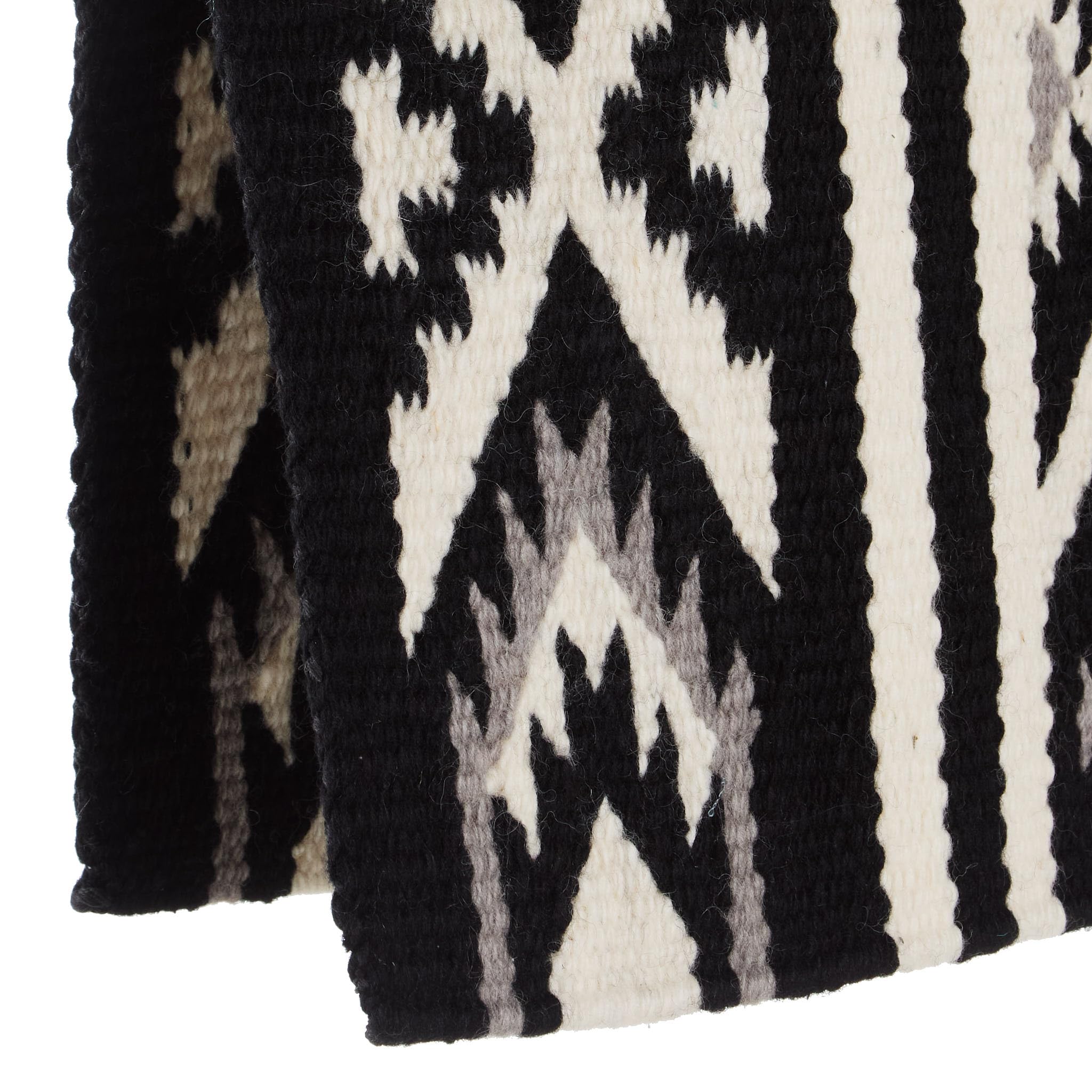 Mayatex New Phoenix Saddle Blanket, Black/Ash/Cream, 38 X 34-Inch