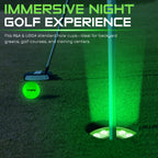 Kingtop Rechargeable Led Golf Hole Light - Waterproof, Focused Illumination Lens, Remote-Controller, Perfect For Backyard Night