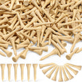 Mudder 600 Pack Golf Tees Bulk Wooden Bamboo Golf Tees Multicolor Wood for Men Balls Accessories (1-1/2 Inch,Wood Color)